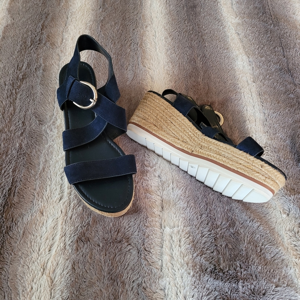 Marc Fisher Espadrille Wedge sandals NWOT SIZE 9.5